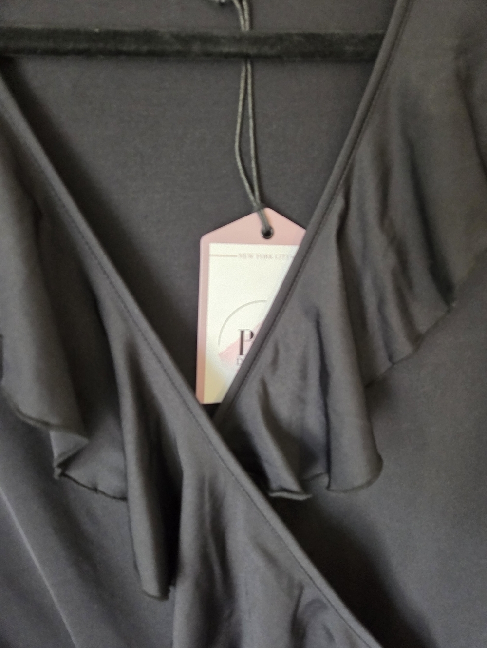 BY Design Womes Black Asymmetrical Ruffle Dress - Picture 8 of 16